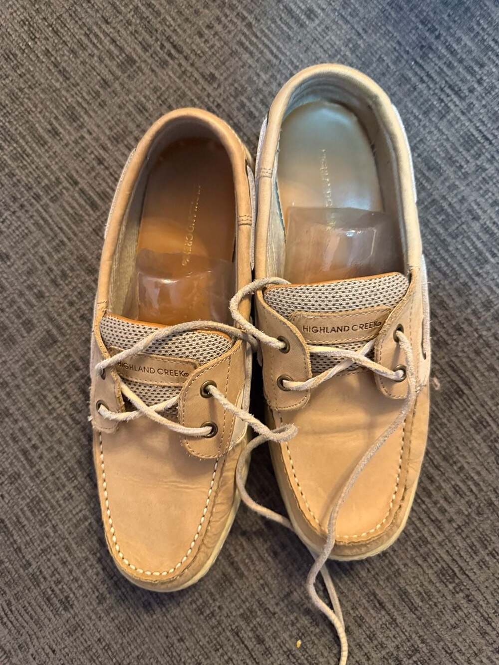 Highland Creek Chesapeake Tan Leather Boat Shoes